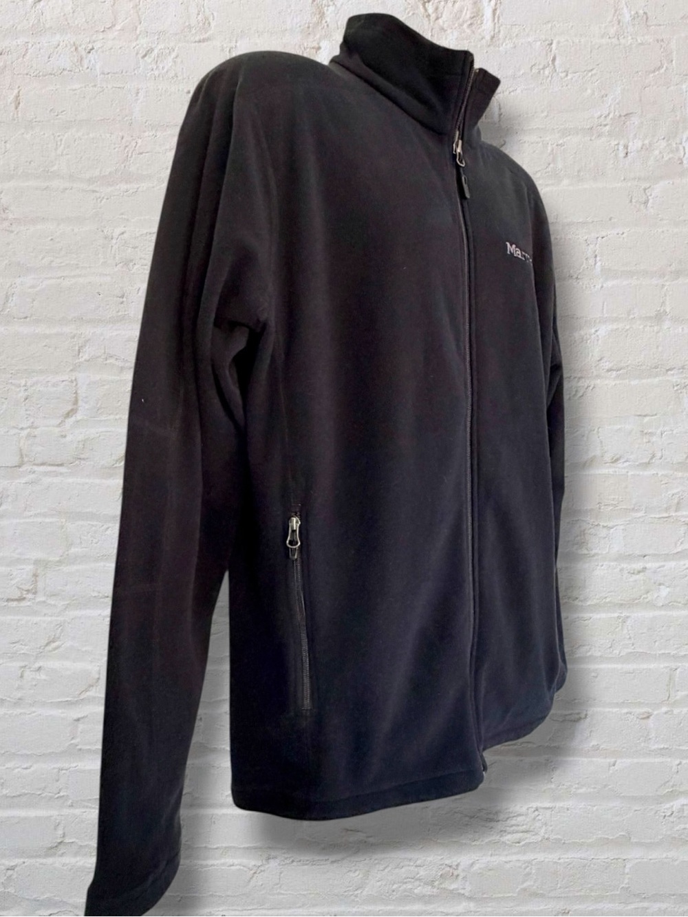 Marmot Black Full Zip Fleece Jacket Men’s Large Zip Pockets Outdoor - Picture 6 of 11